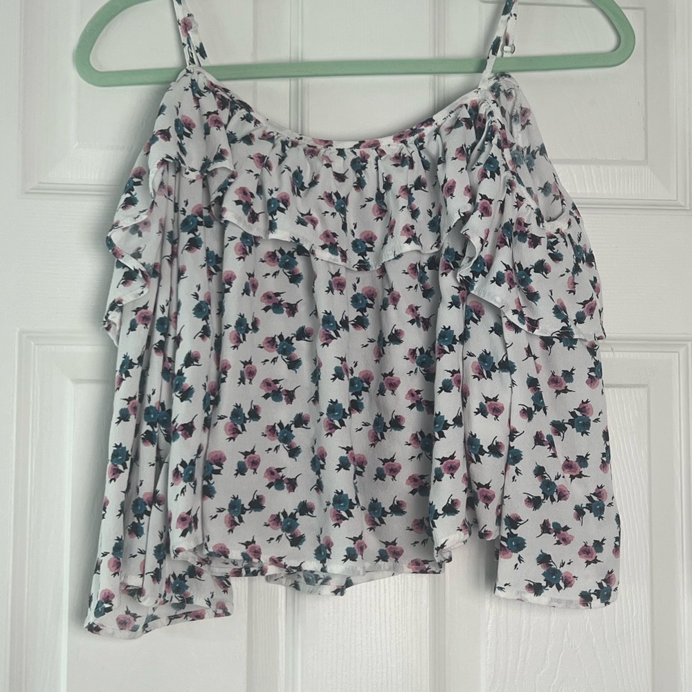 Floral Ruffle Women's Top forever21